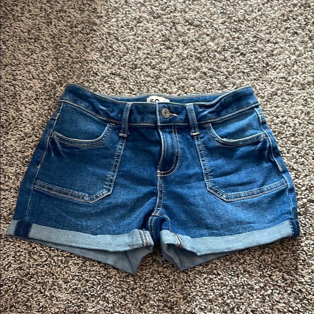SO Denim Blue Kids Shorts